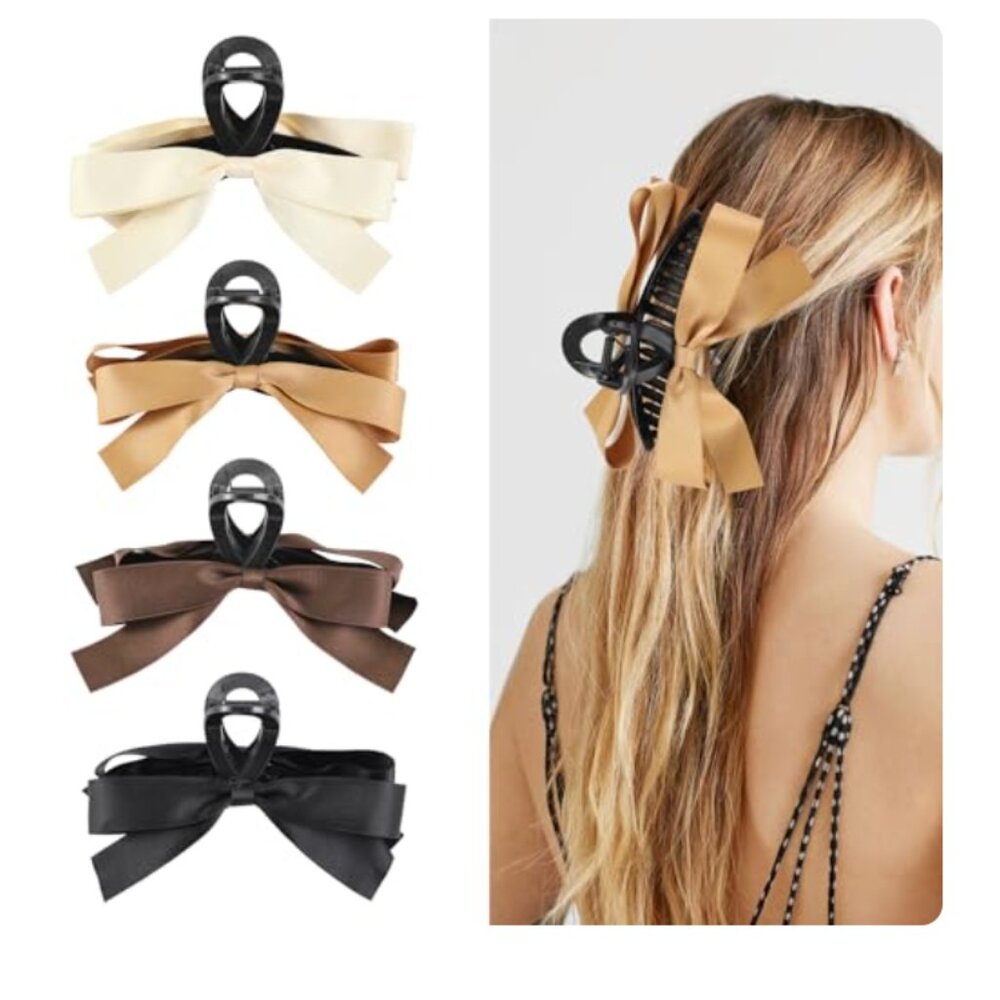 4 Pcs Extra Large Elegant Hair Claw Clip